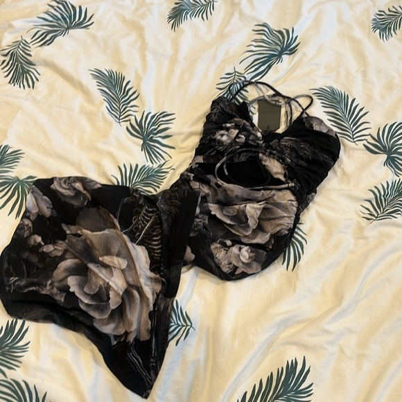 ALL SAINTS Amaya Valley Cut-Out Midi Dress - Picture 4 of 6